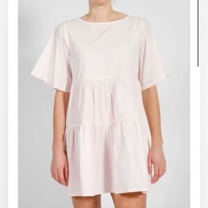 Brunette The Label Cotton Poplin Tiered Dress